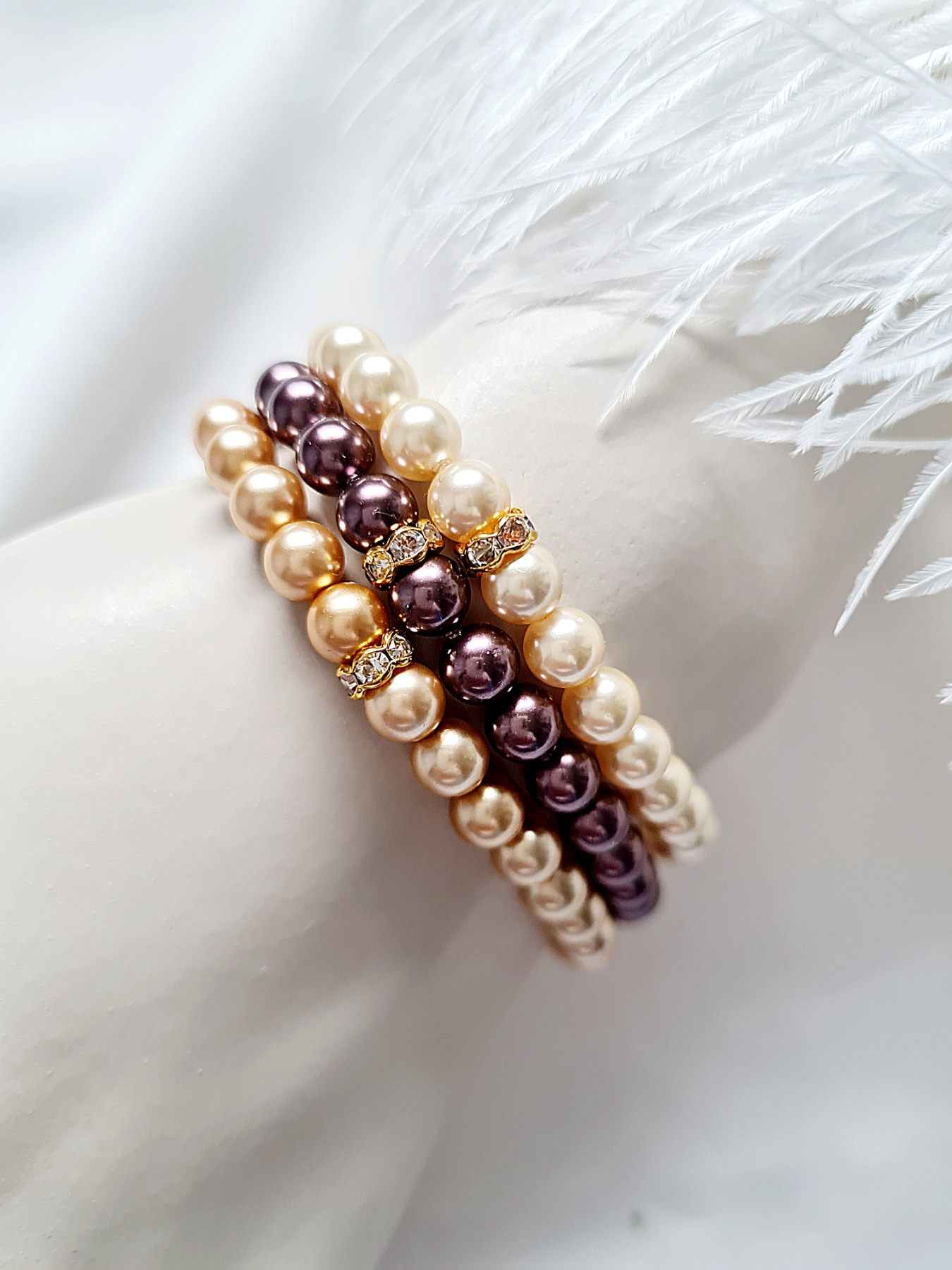 Preciosa Nacre Pearls Armbänder stilvoll elegant Büro Events 8