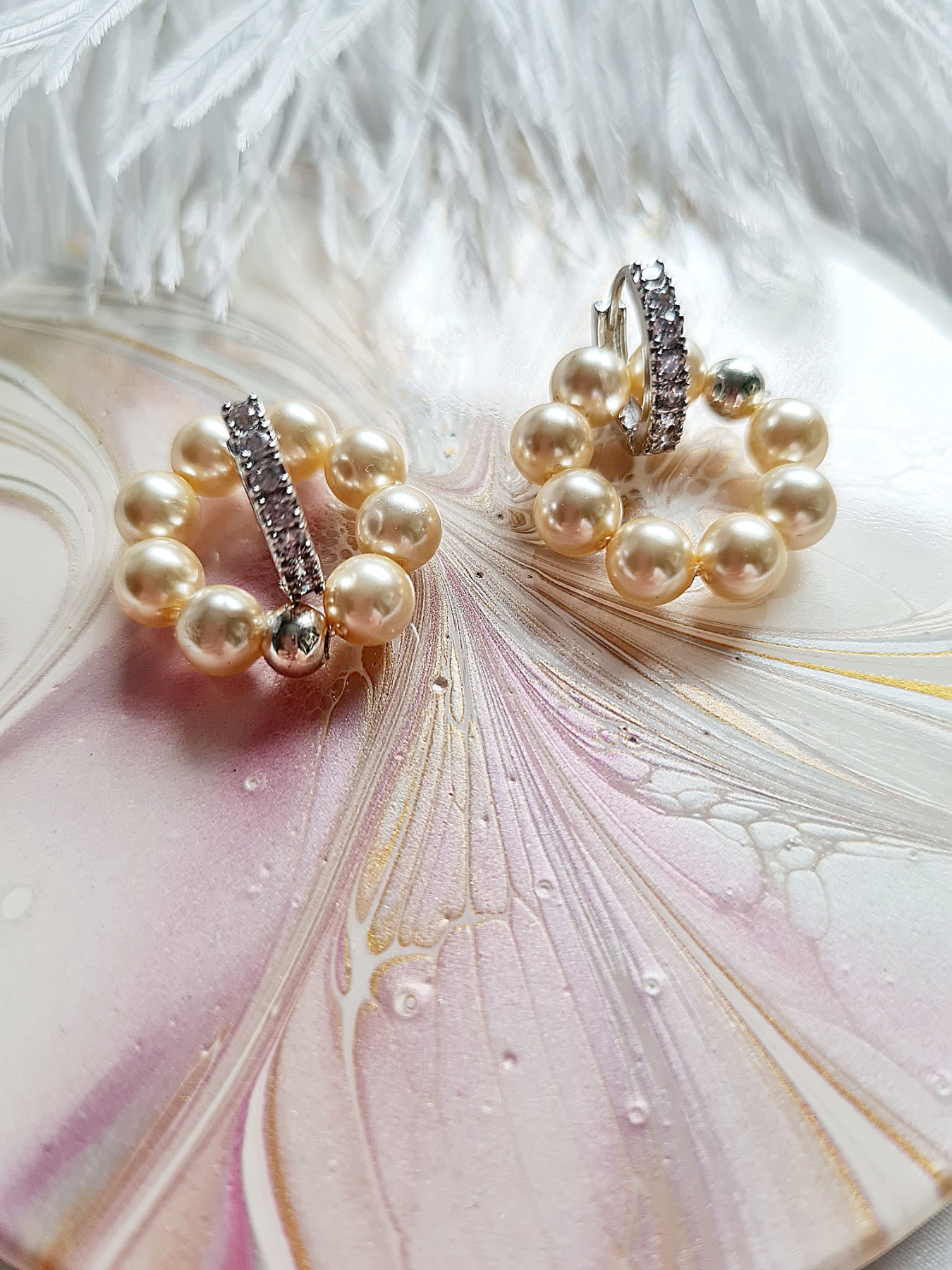 Perlen Ohrringe Perlen Schmuck Geschenke für Frauen