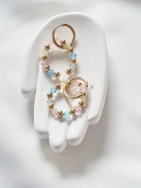 Ohrringe aus Glasfacettenperlen Edle Perlenohrringe Elegante Ohrringe 2