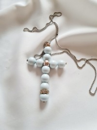 Halsketten aus Kugelkette mit Kreuz-Anhänger 4