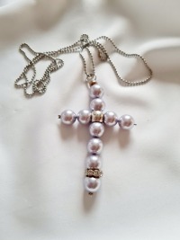 Halsketten aus Kugelkette mit Kreuz-Anhänger 3