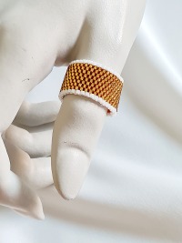 Ringe aus Miyuki Delica Perlen handgefertigt hochwertige Materialien 5