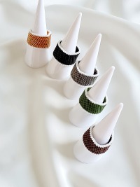 Ringe aus Miyuki Delica Perlen handgefertigt hochwertige Materialien 11