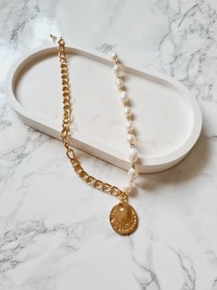 Elegante Halskette Süßwasser Zucht Perlen 3