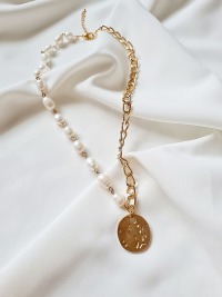 Elegante Halskette Süßwasser Zucht Perlen 2
