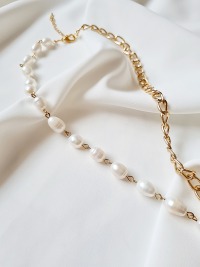 Elegante Halskette Süßwasser Zucht Perlen