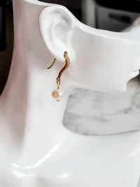 Süßwasserperlen Ohrringe Vergoldete Ohrringe Perlen Schmuck 5