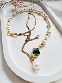 Perlen Halskette Brillante Kette Gliederketten Perlen Funkelnde Kette 7