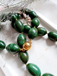 Halskette aus afrikanischen Jadeperlen 7