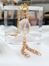 Elegante Halskette Perlenkette Edelstahl Halskette 2
