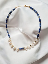 Perlen Halskette Süßwasserperlen Ketten 9