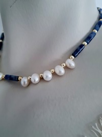 Perlen Halskette Süßwasserperlen Ketten 3