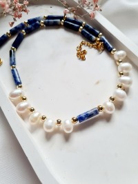 Perlen Halskette Süßwasserperlen Ketten 6