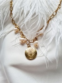 Schlichte Perlenkette Halskette kurz handgefertigte Perlenkette 3