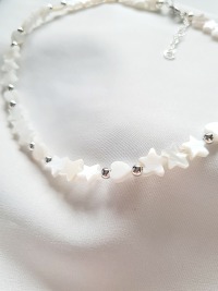 Perlen Halskette Damen Schmuck Stilvolle Halskette Perlmutt Halskette 8