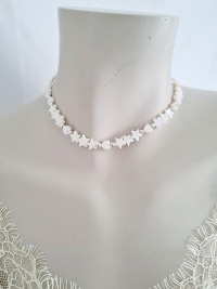 Perlen Halskette Damen Schmuck Stilvolle Halskette Perlmutt Halskette 6