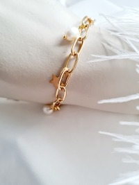 Vergoldetes Armband für Frauen Edelstahl Anhänger Armband für Damen Schmuckstücke für