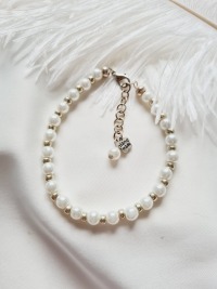 minimalistisches Armband verstellbares Damen-Armband Glaswachsperlen Rocaillesperlen