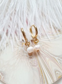 Süßwasser-Zucht-Perlen Ohrringe für Frauen minimalistisches Design 7