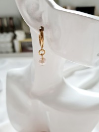 Süßwasser-Zucht-Perlen Ohrringe für Frauen minimalistisches Design 5