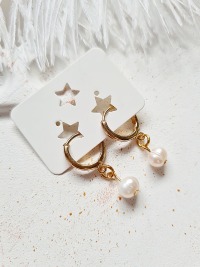 Süßwasser-Zucht-Perlen Ohrringe für Frauen minimalistisches Design 3