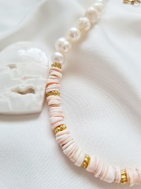 Halskette aus Süßwasser-Zucht-Perlen 6