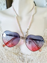 Brillenketten Rocaillesperlen sommerliche Farben 4