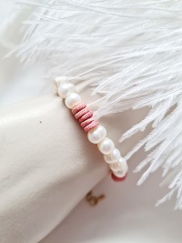 Sommerliche Eleganz Armbänder Süßwasser-Zucht-Perlen Keramikperlen zeitlose Schönheit 4