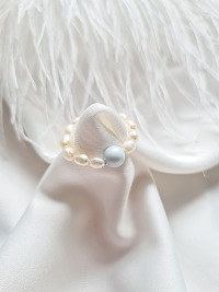 Edle Ringe Süßwasser-Zuchtperlen Swarovski Pearls Eyecatcher Luxus 7