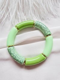bunte Armbänder sommerliche Armbänder Armbänder aus Acryl Tubes stylische Accessoires