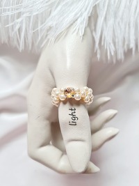 Preciosa Nacre Pearls Ringe elegante Schmuckstück 7