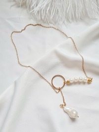 Halskette Gliederkette Süßwasser-Zucht-Perlen Eleganz zeitlose Schönheit 9