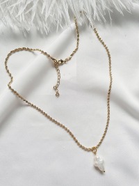 Halskette | Edelstahl | Süßwasser-Zucht-Perlen 8
