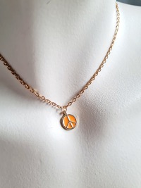vergoldete Damen-Halskette Edelstahl Schmuck für Frauen elegante Alltags-Halskette 2
