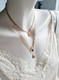 vergoldete Damen-Halskette Edelstahl Schmuck für Frauen elegante Alltags-Halskette 3
