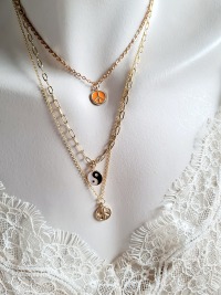 vergoldete Damen-Halskette Edelstahl Schmuck für Frauen elegante Alltags-Halskette 4