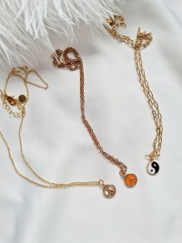 vergoldete Damen-Halskette Edelstahl Schmuck für Frauen elegante Alltags-Halskette 6