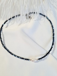 Halskette aus Preciosa Bicone 3