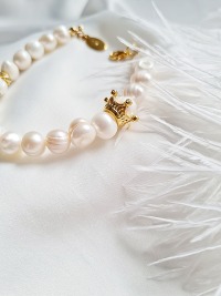 Süßwasser-Zuchtperlen Armband Prinzessin zeitlose Eleganz luxuriöser Glanz 2
