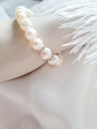 Süßwasser-Zuchtperlen Armband Prinzessin zeitlose Eleganz luxuriöser Glanz 8