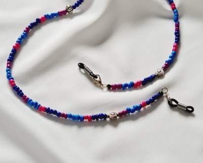 Brillenkette Rocaillesperlen stilvoll vielseitiges Accessoire - Sommer Accessoires Perlen