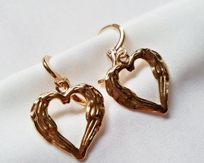 Ohrringe mit Herz - Ohrringe Ohrring Ohrring Gold Ohrringe Gold Creolen Gold Perlenohrringe