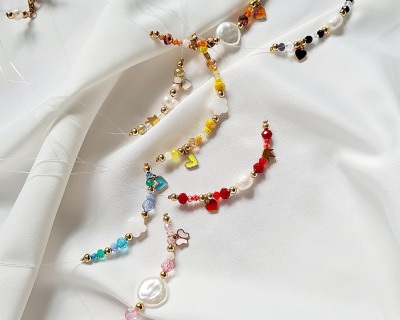 Schwebende Halsketten Mini Anhänger Perlen Kette - Süsswasser Zucht Perlen Frauen Halskette