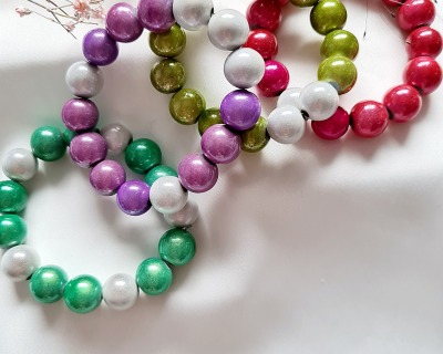 Miracle Beads Armband Perlenarmband bunter Sommer Schmuck - Leuchtfarben Frauen Schmuck