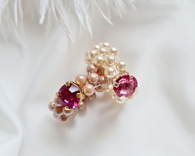 Funkelnde Ringe Luxus Schmuck glänzende Perlen - Ringe aus Perlen günstiger Schmuck Perlen