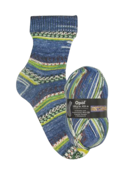 Opal Sockenwolle 4-fach Singender Dampfer 1437
