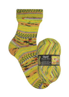 Opal Sockenwolle 4-fach 1431 Positive Seelenbäume - Negative Menschenhäuser - in Variation nach