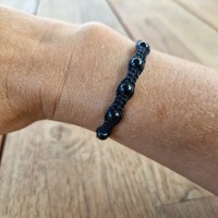 Makramee Armband mit Keramik-Perlen 3