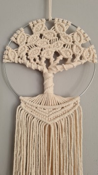 Makramee Traumbaum Alari 20 cm, Lebensbaum, Weltenbaum, Boho 4