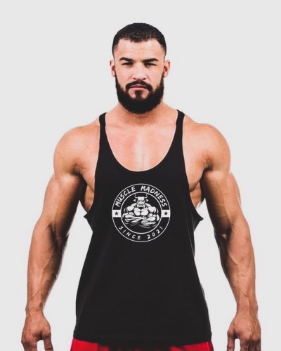 Muscle Stringer - White Bull Collection